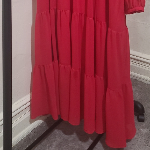XXL long red dress - Picture 3 of 3
